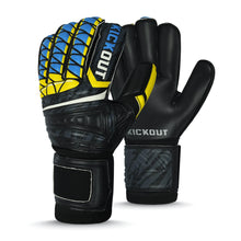 Load image into Gallery viewer, Kickout Black Rage GoalKeeper Glove with Finger Saves Kickout
