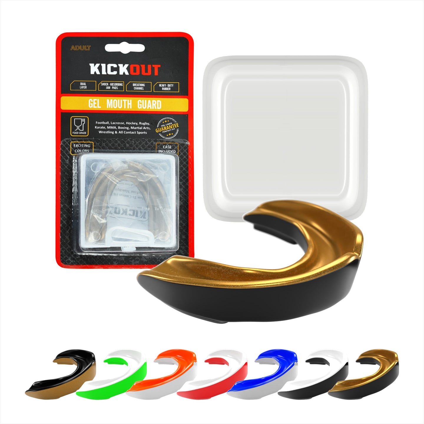 Kickout Dual-Layer Sports Mouthguard Kickout