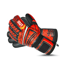 Load image into Gallery viewer, Kickout Red Rage Goal Keeper Glove with Finger Saves Kickout
